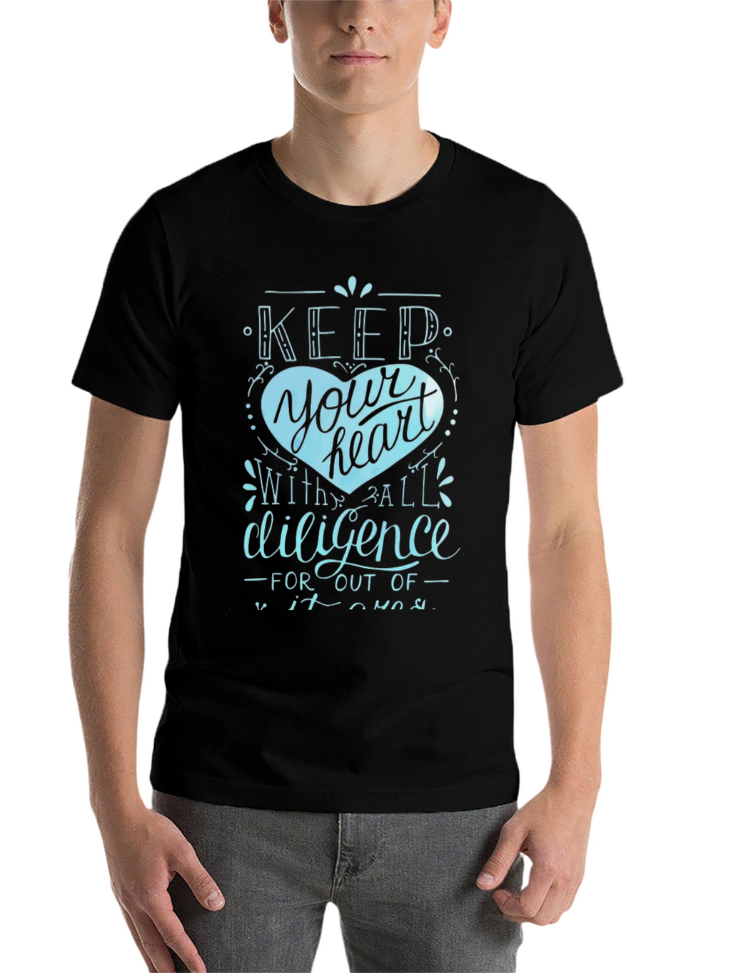 Keep Your Heart Tee - Diligence Graphic T-Shirt