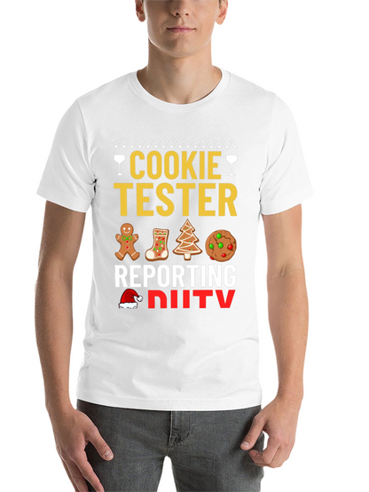 Cookie Tester Reporting for Duty Christmas T-Shirt