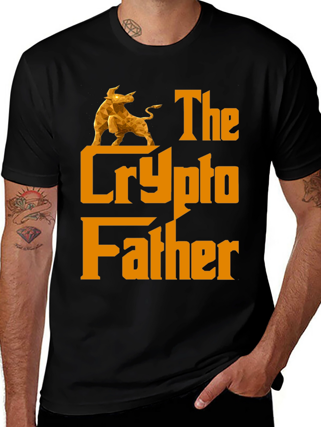 The Crypto Father Graphic T-Shirt