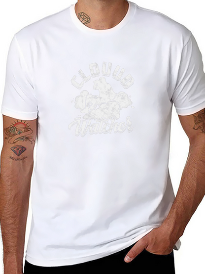 Cloud Watcher Graphic T-Shirt - Black Cotton Tee