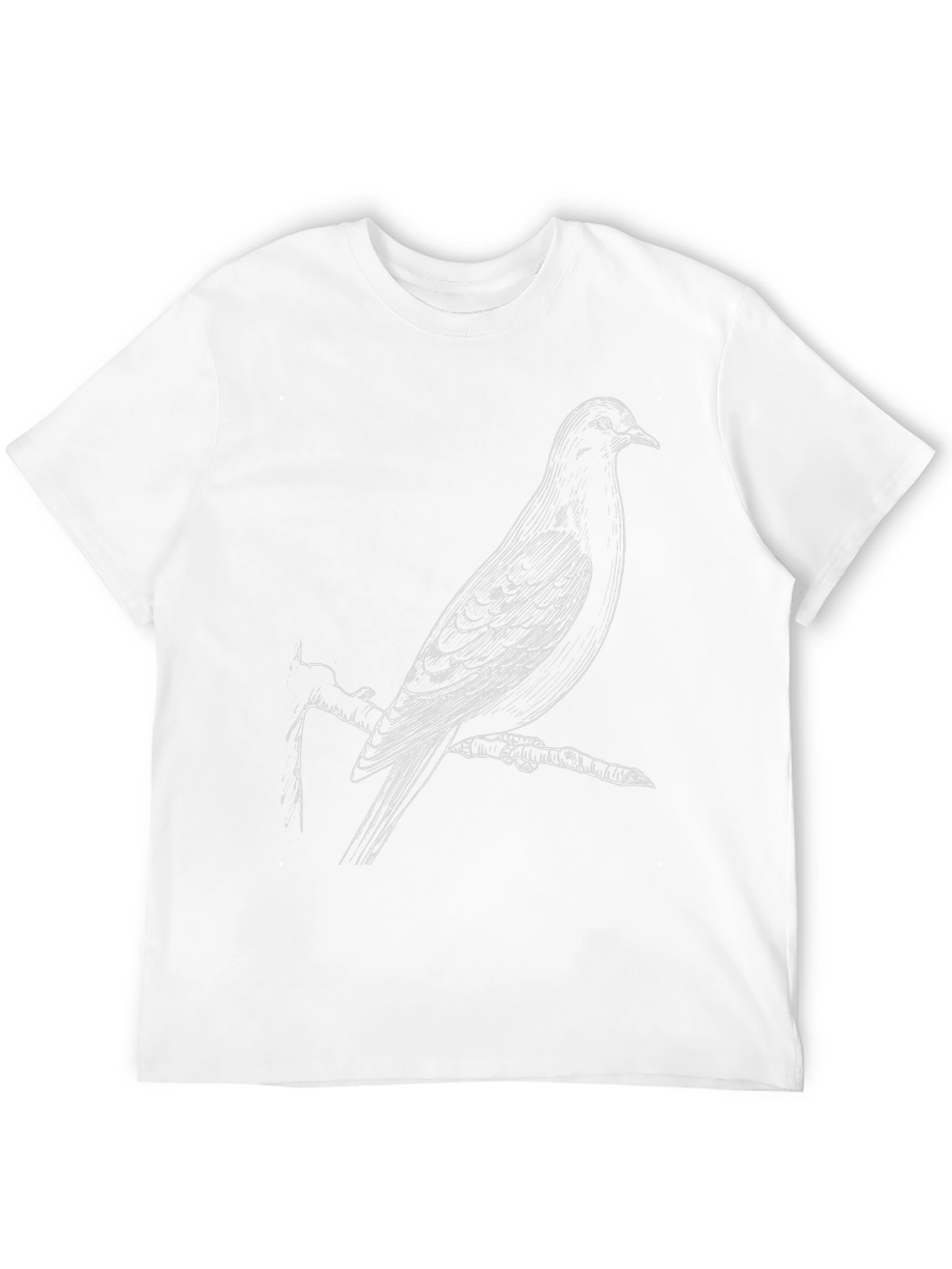 Bird Print Black T-Shirt