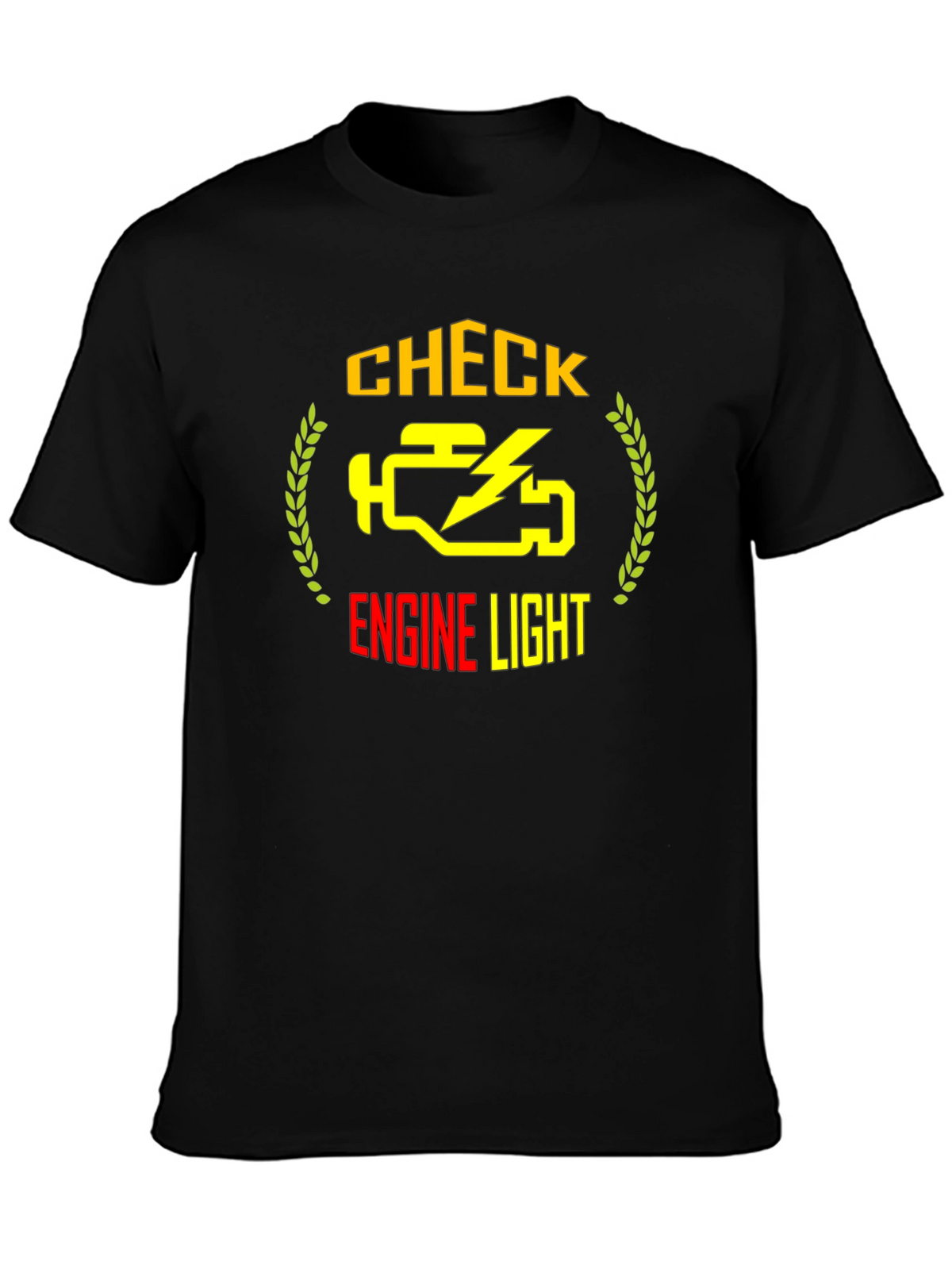 Check Engine Light Graphic Tee - Automotive Humor