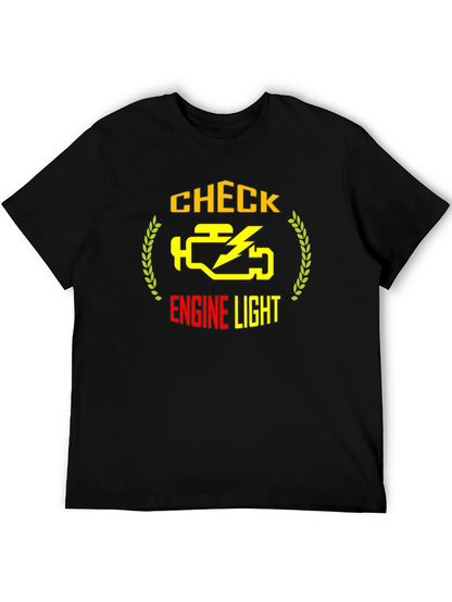 Check Engine Light Graphic Tee - Automotive Humor