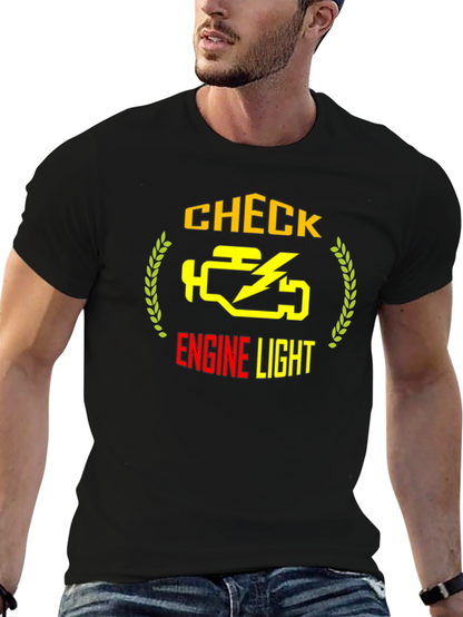 Check Engine Light Graphic Tee - Automotive Humor