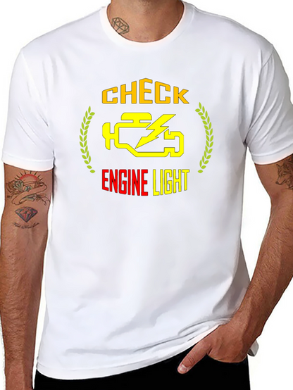 Check Engine Light Graphic Tee - Automotive Humor