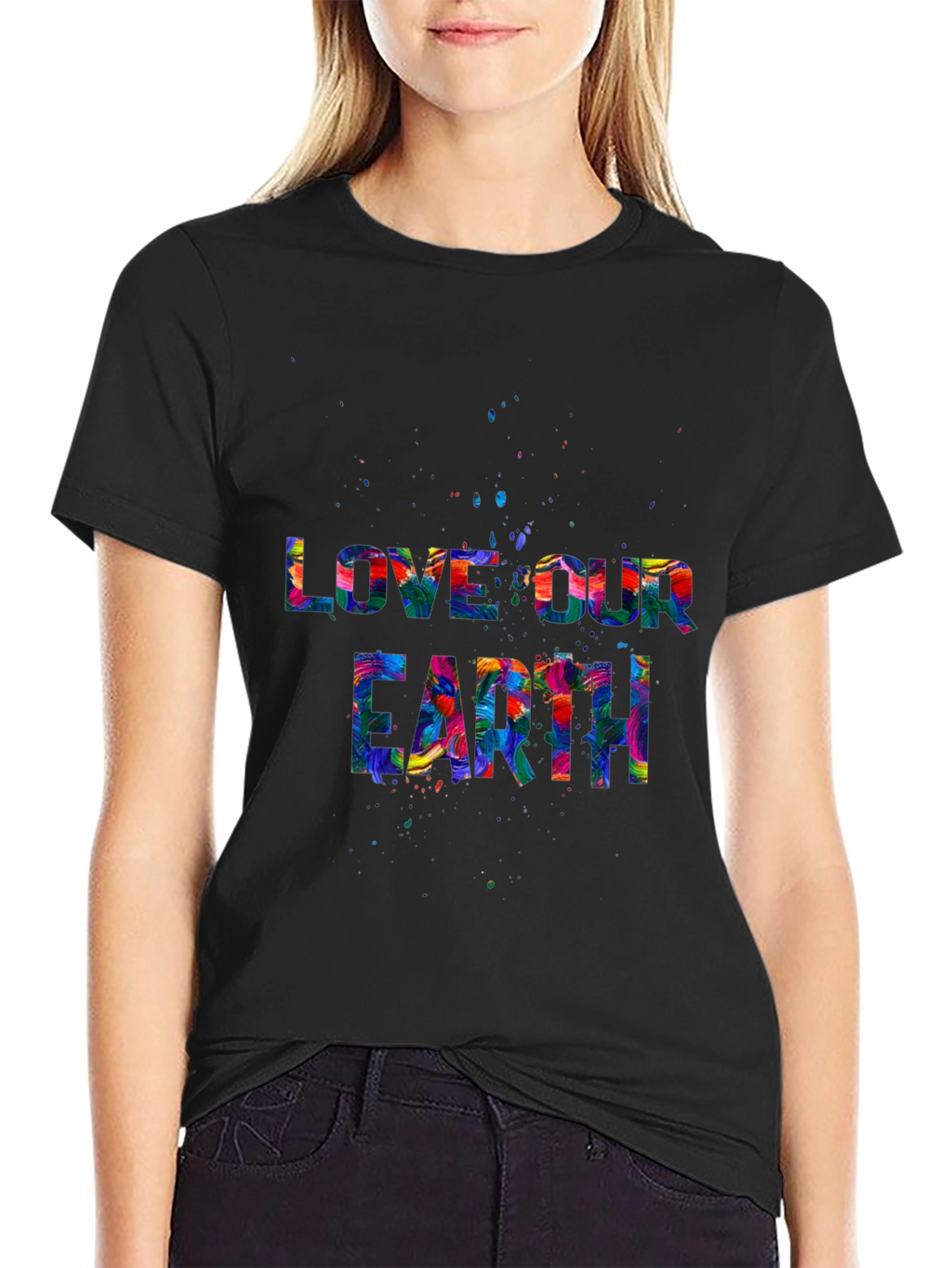 Love Our Earth Graphic Tee - Black