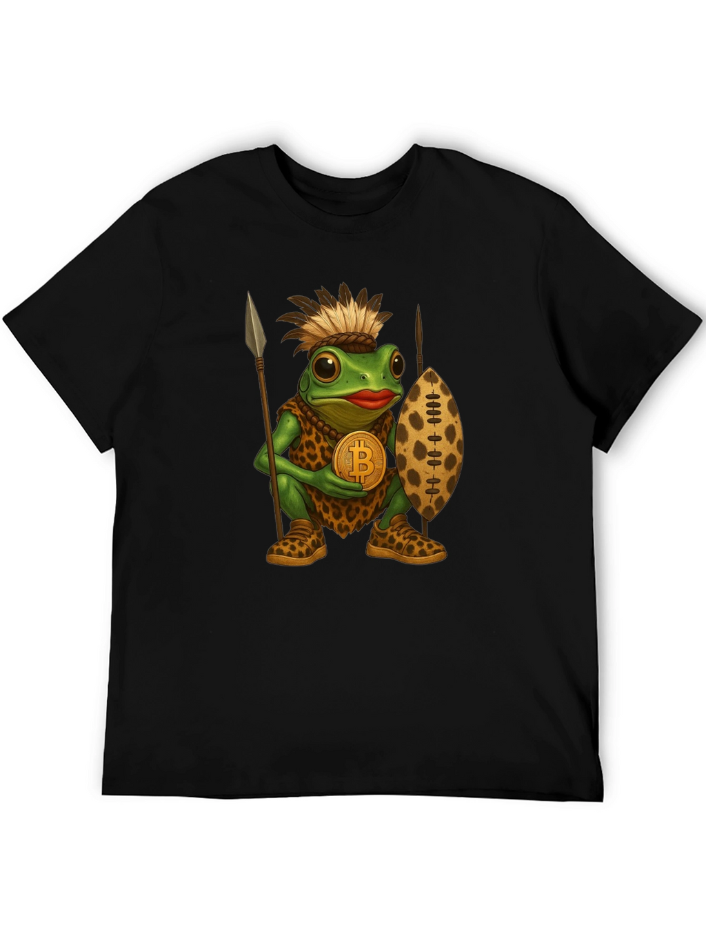 Tribal Frog Bitcoin T-Shirt