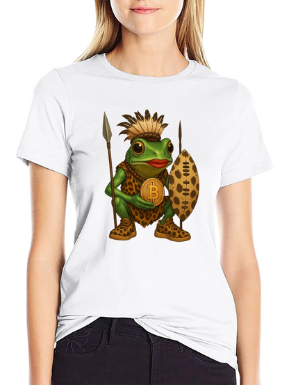 Tribal Frog Bitcoin T-Shirt