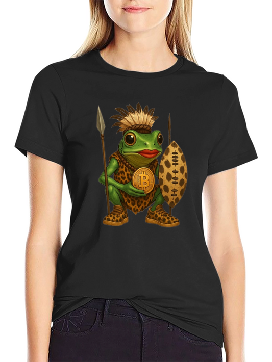 Tribal Frog Bitcoin T-Shirt