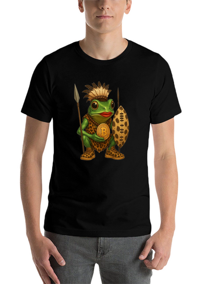 Tribal Frog Bitcoin T-Shirt