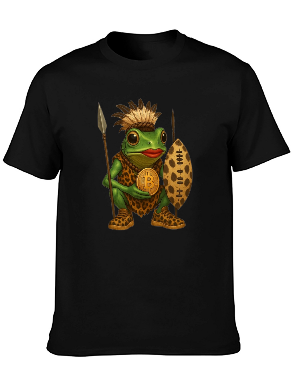 Tribal Frog Bitcoin T-Shirt