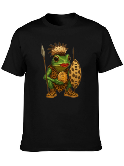 Tribal Frog Bitcoin T-Shirt