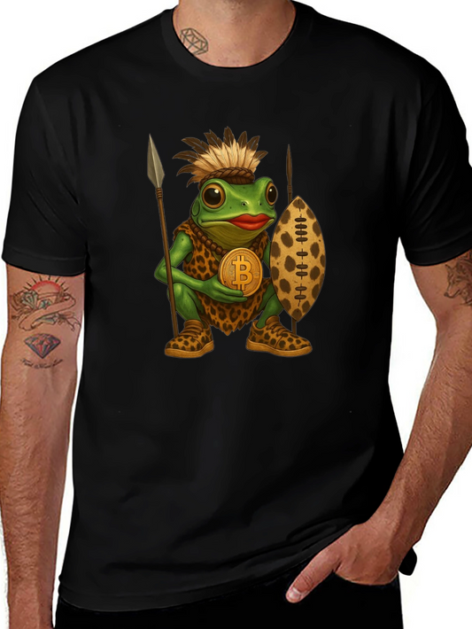 Tribal Frog Bitcoin T-Shirt