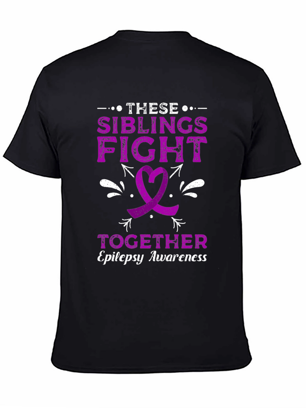 Siblings Fight Together Epilepsy Awareness T-Shirt
