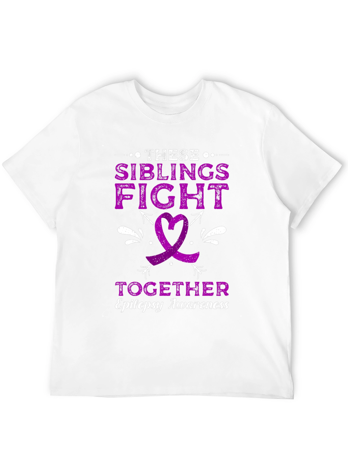 Siblings Fight Together Epilepsy Awareness T-Shirt