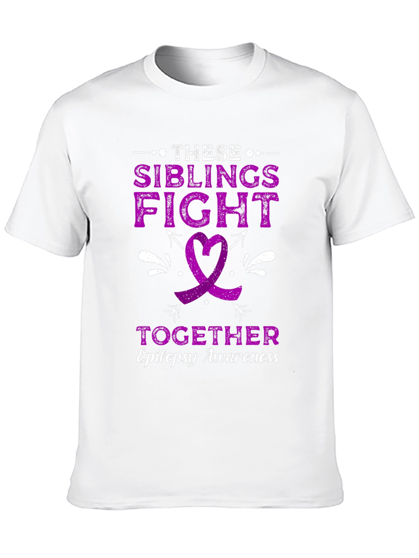 Siblings Fight Together Epilepsy Awareness T-Shirt