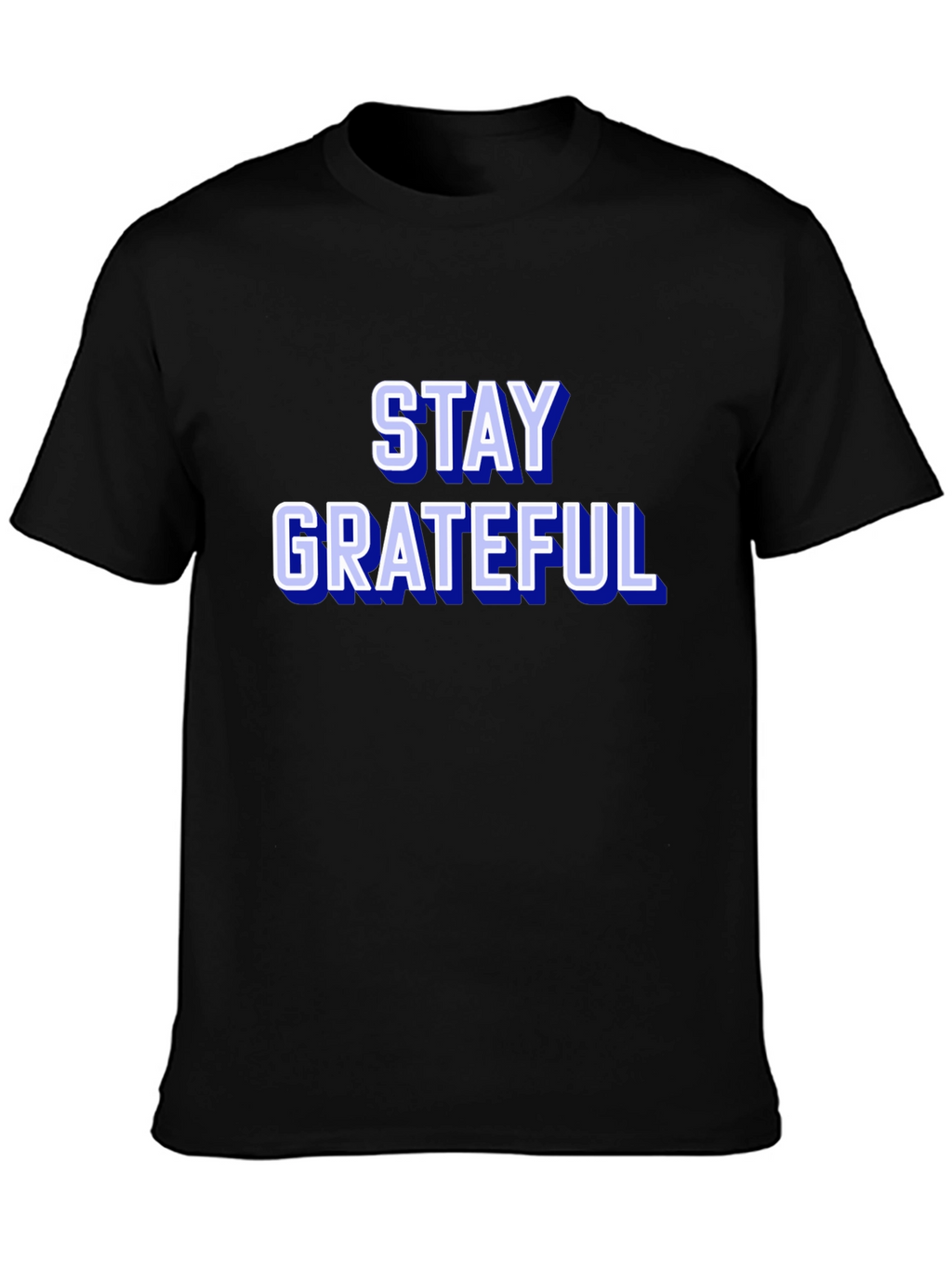 Stay Grateful Graphic Tee - Trendy Black T-Shirt