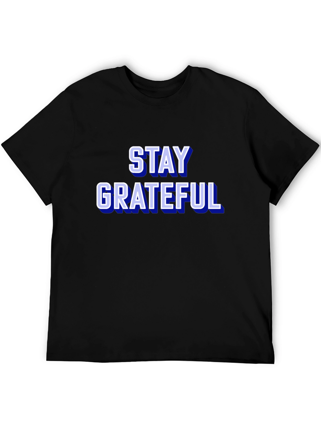 Stay Grateful Graphic Tee - Trendy Black T-Shirt