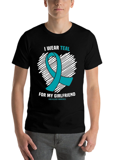Teal Ribbon Food Allergy Awareness T-Shirt