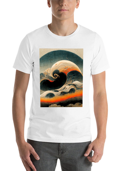 Abstract Wave Graphic T-Shirt