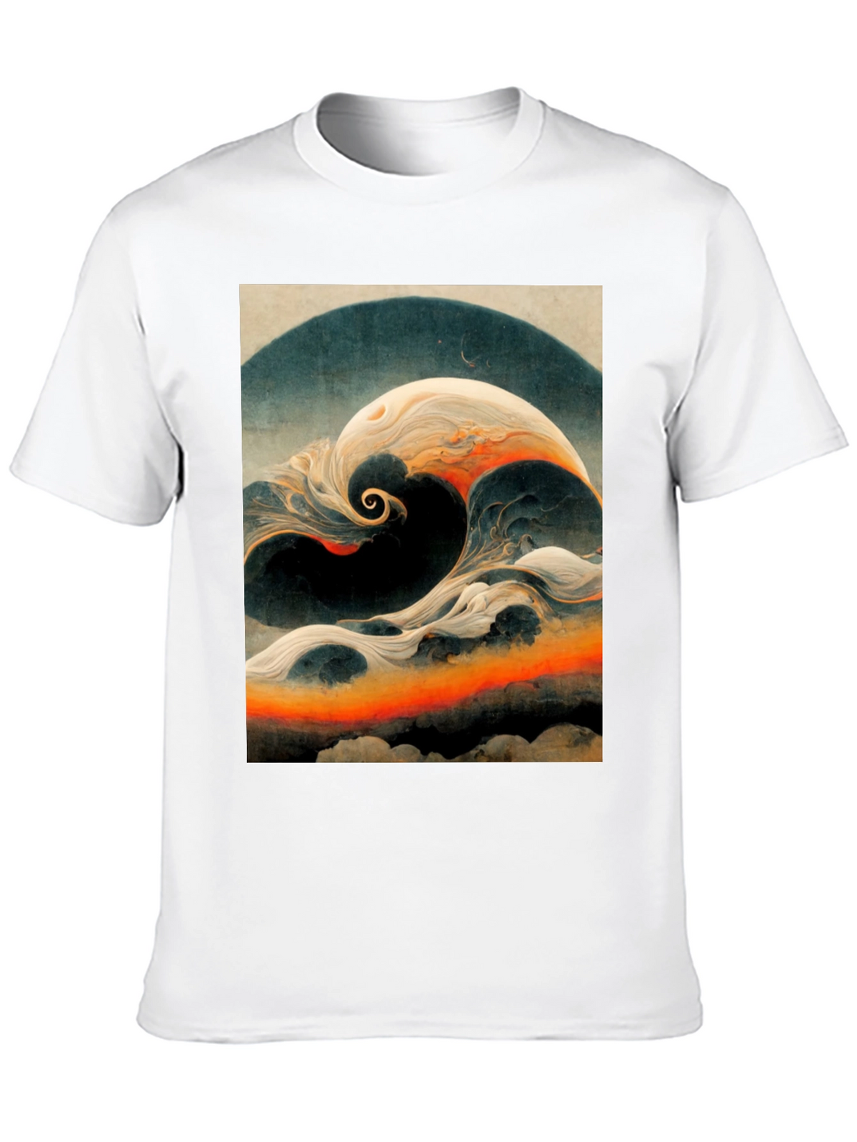 Abstract Wave Graphic T-Shirt