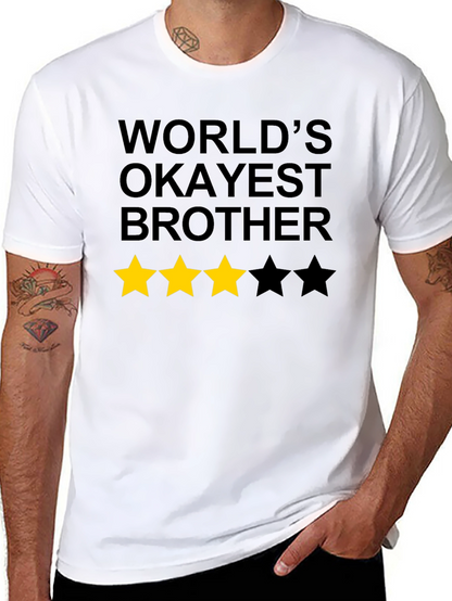 Worlds Okayest Brother Graphic Tee