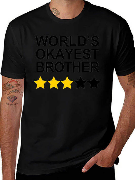 Worlds Okayest Brother Graphic Tee