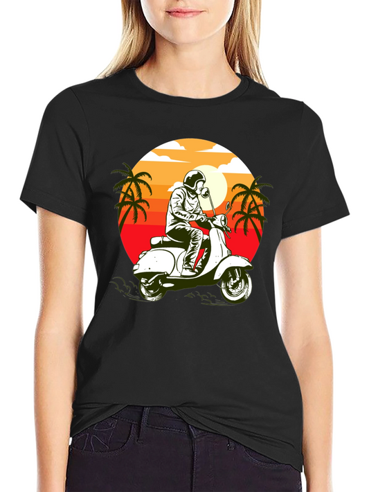 Retro Scooter T-Shirt - Vintage Style