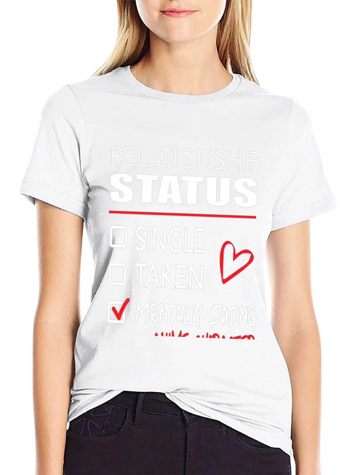 Relationship Status Mentally Dating T-Shirt
