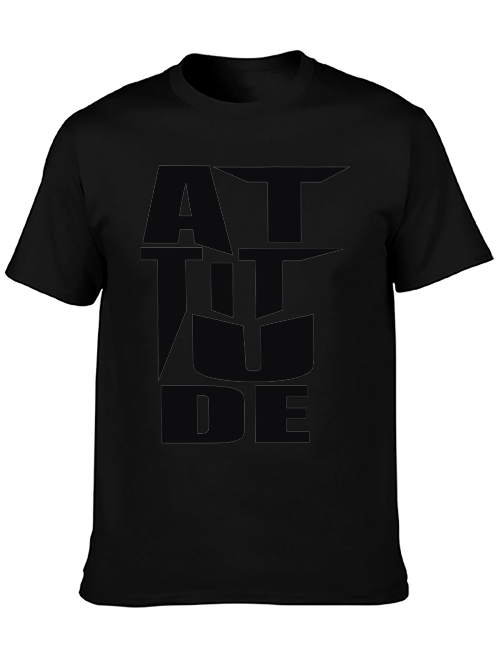 Attitude Graphic Black T-Shirt