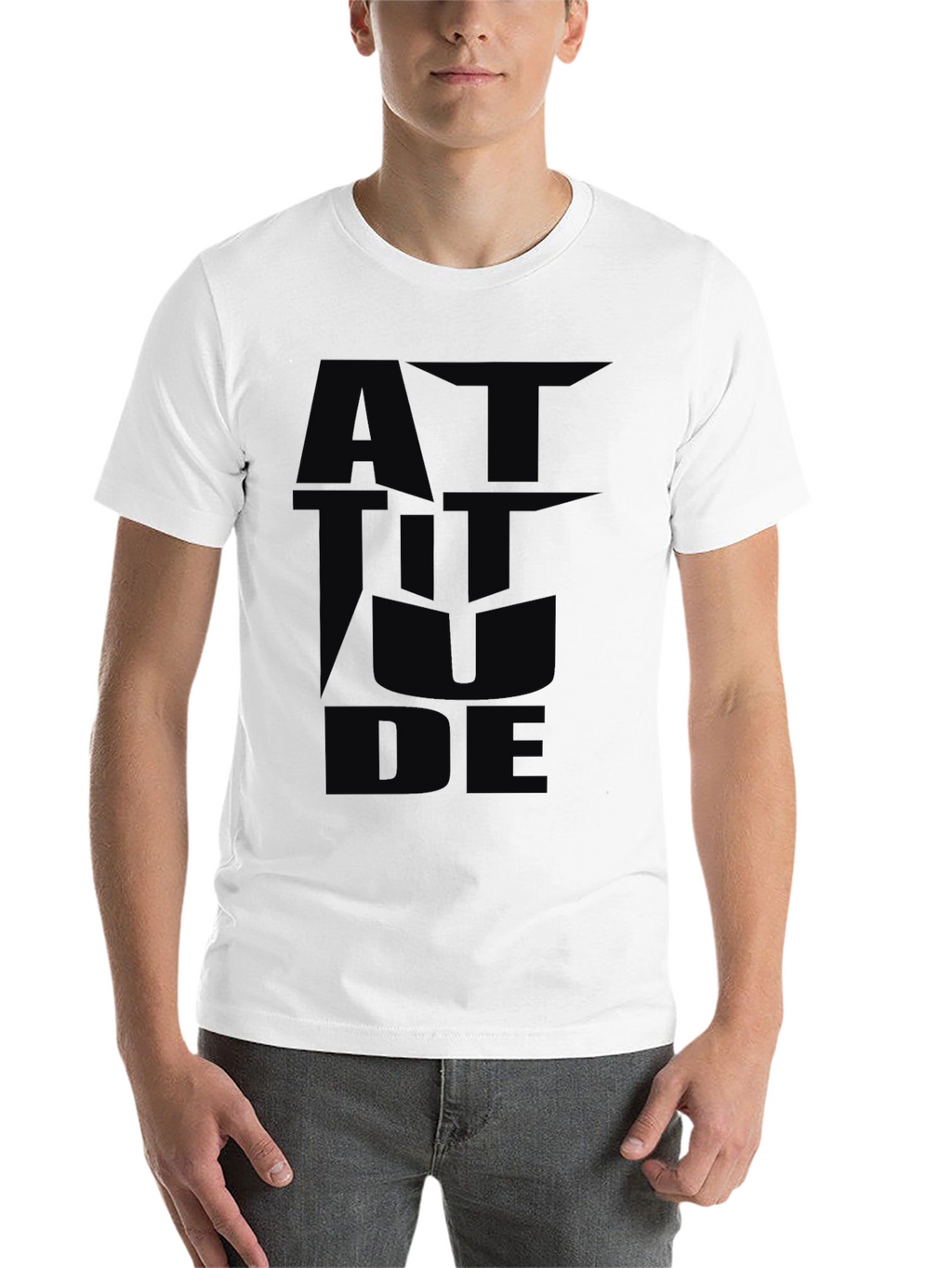 Attitude Graphic Black T-Shirt