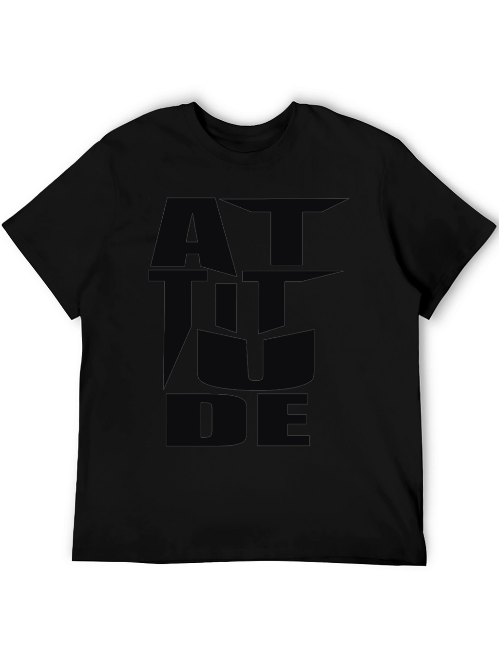 Attitude Graphic Black T-Shirt