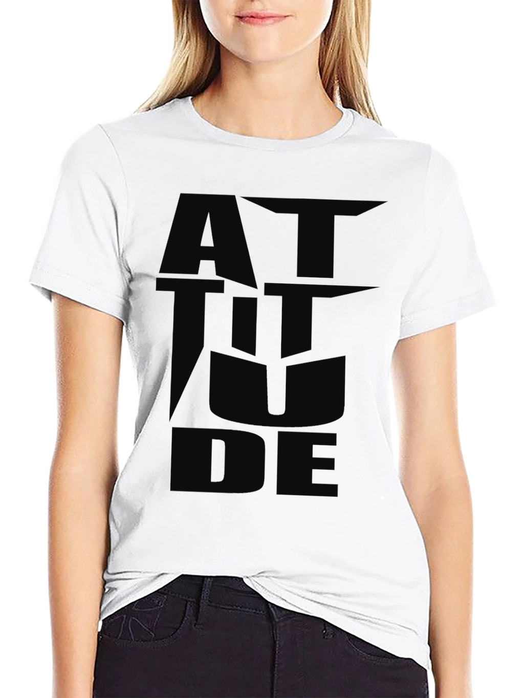 Attitude Graphic Black T-Shirt