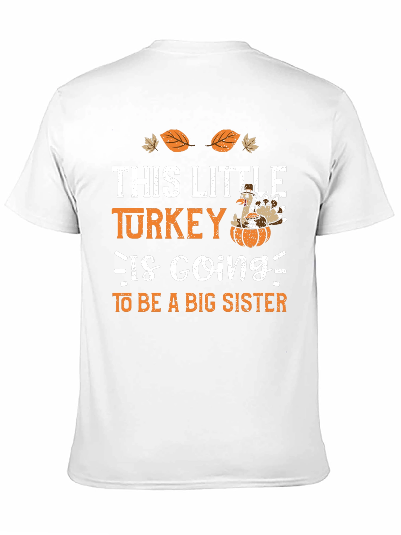 Thanksgiving Big Sister Turkey T-Shirt