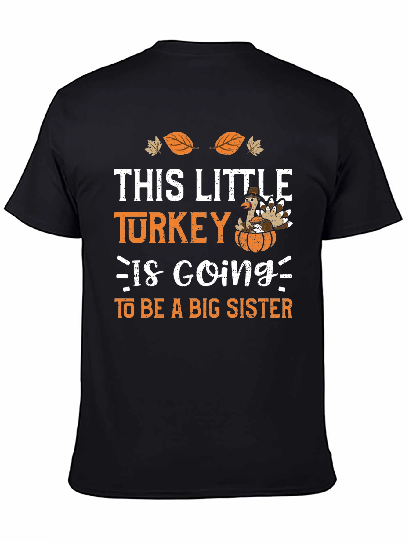 Thanksgiving Big Sister Turkey T-Shirt