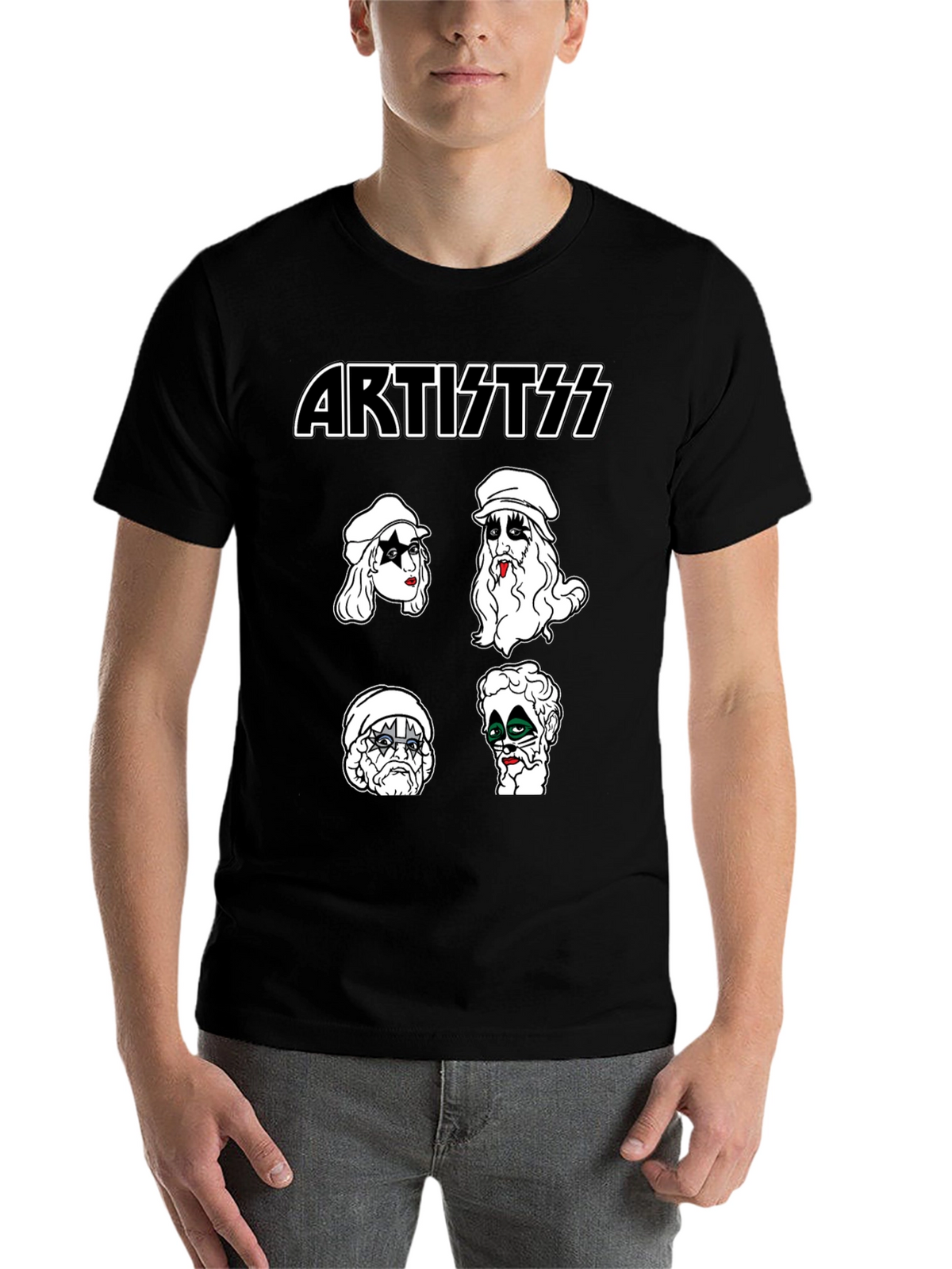 Artist KISS Style Black T-Shirt