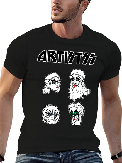 Artist KISS Style Black T-Shirt