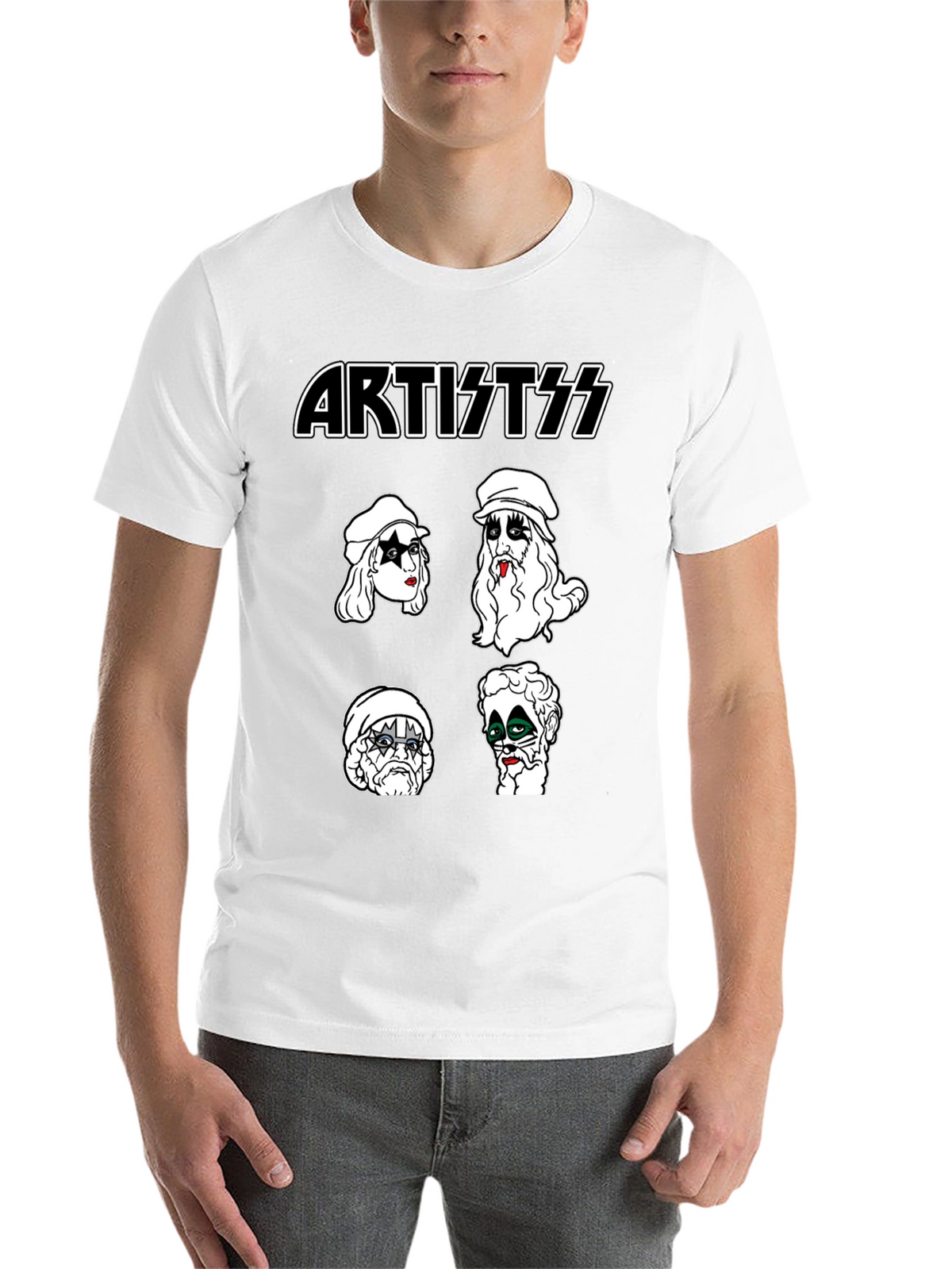 Artist KISS Style Black T-Shirt