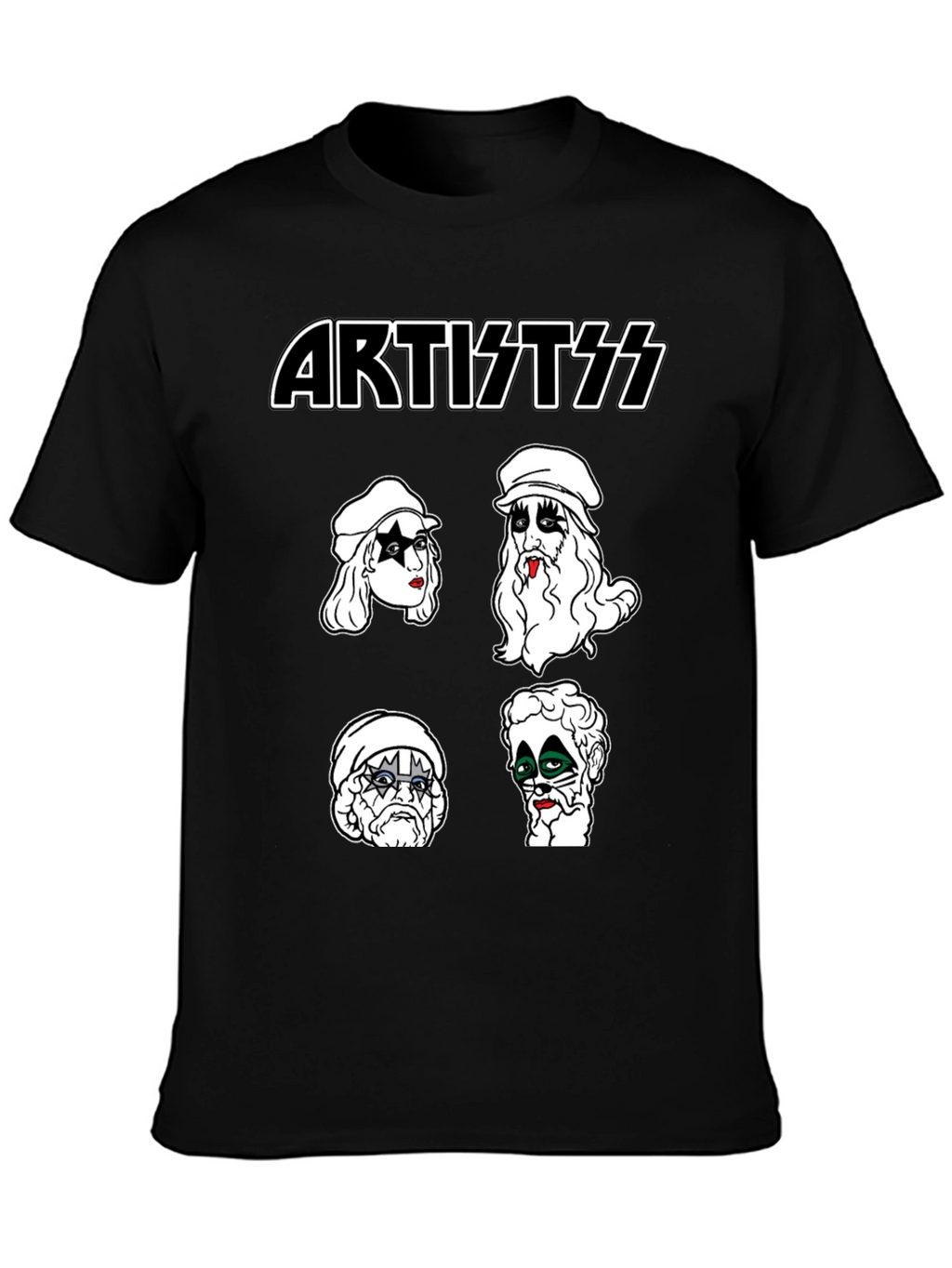 Artist KISS Style Black T-Shirt