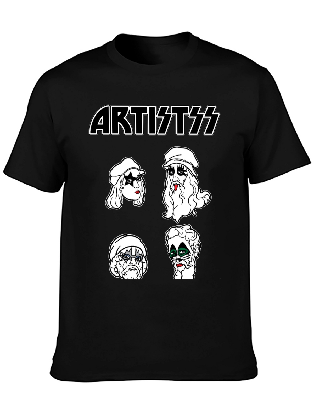 Artist KISS Style Black T-Shirt