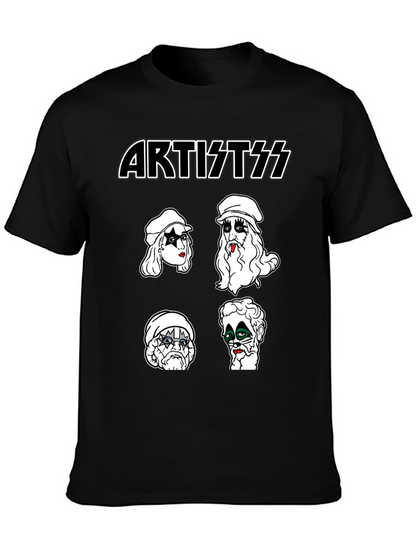 Artist KISS Style Black T-Shirt