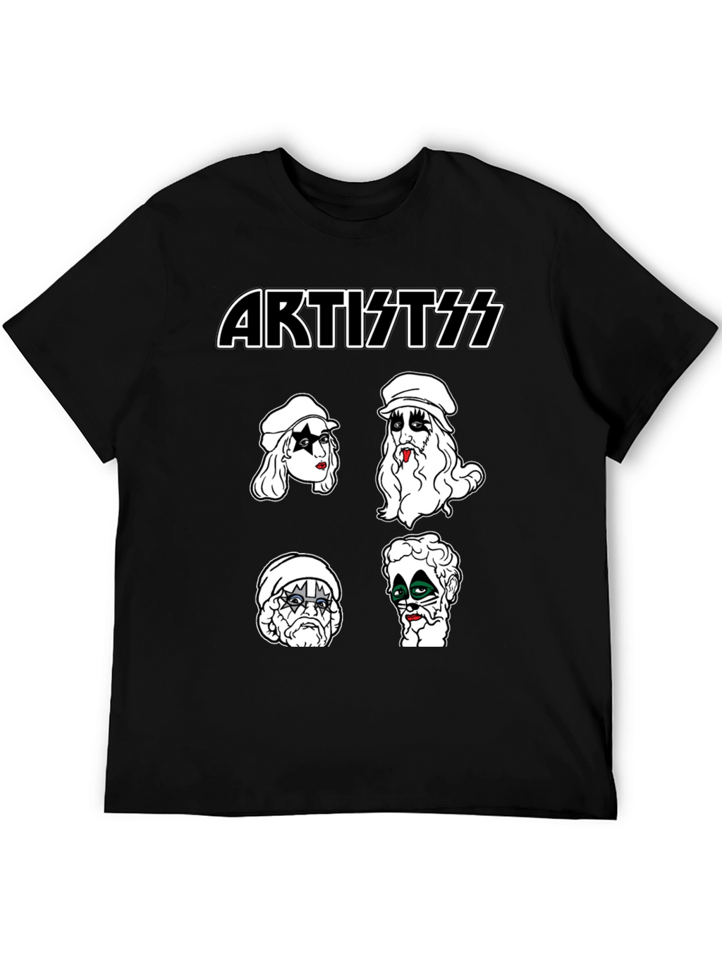 Artist KISS Style Black T-Shirt
