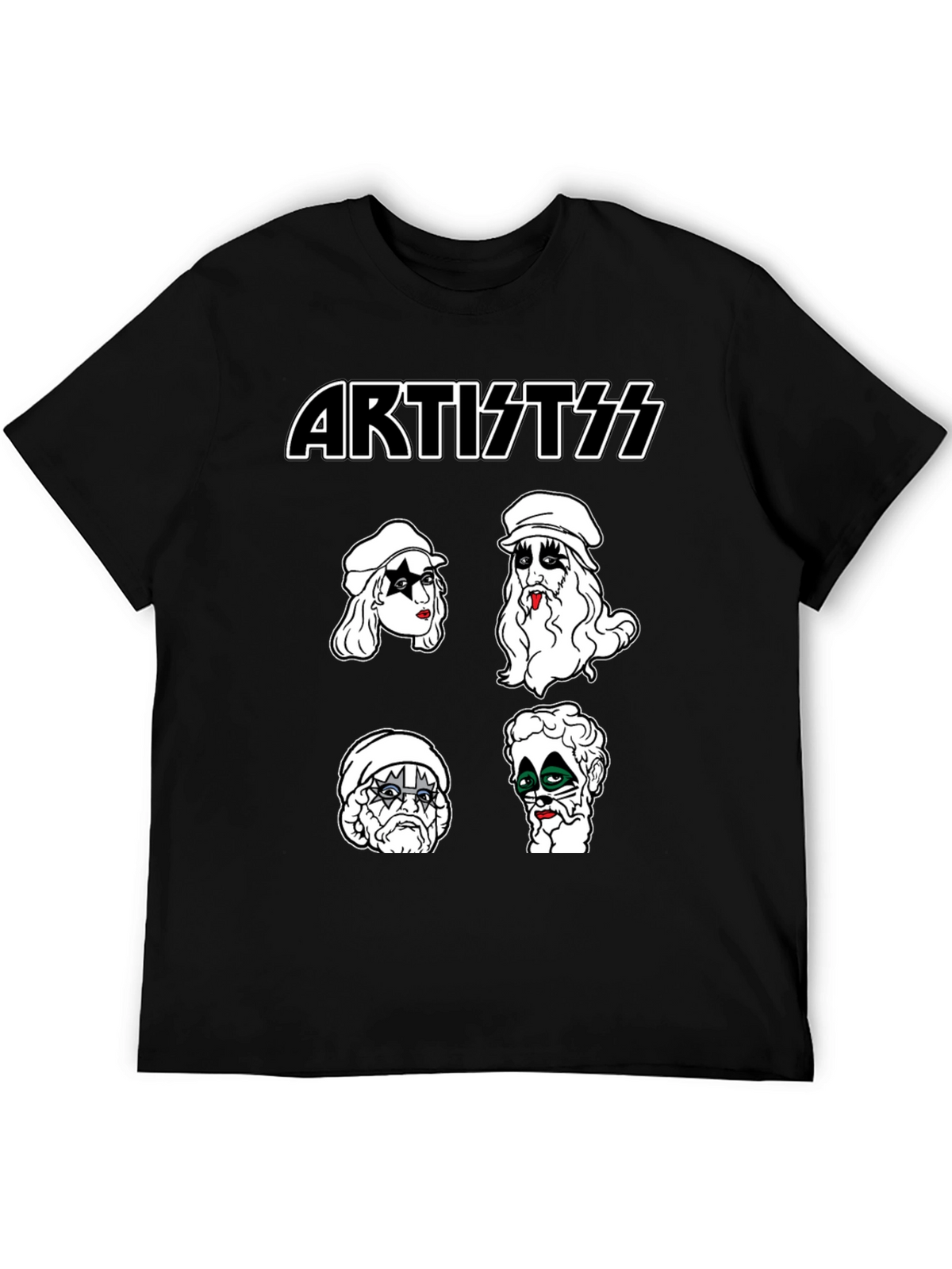 Artist KISS Style Black T-Shirt