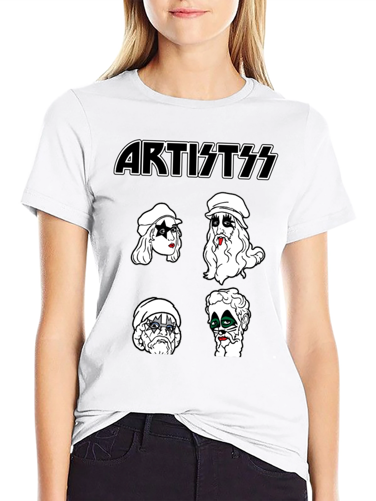 Artist KISS Style Black T-Shirt