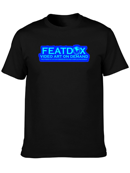 FEATDOX Video Art On Demand Black T-Shirt
