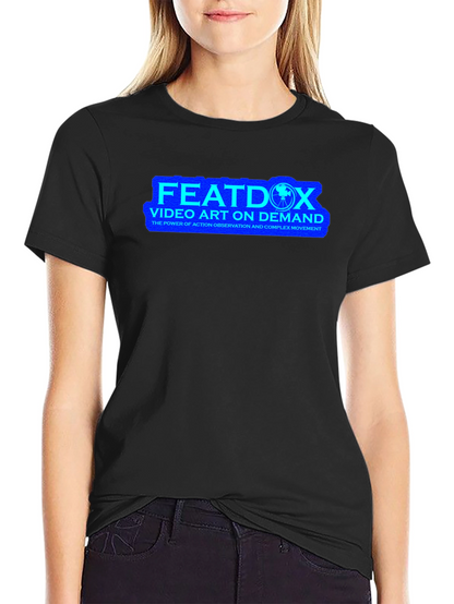 FEATDOX Video Art On Demand Black T-Shirt