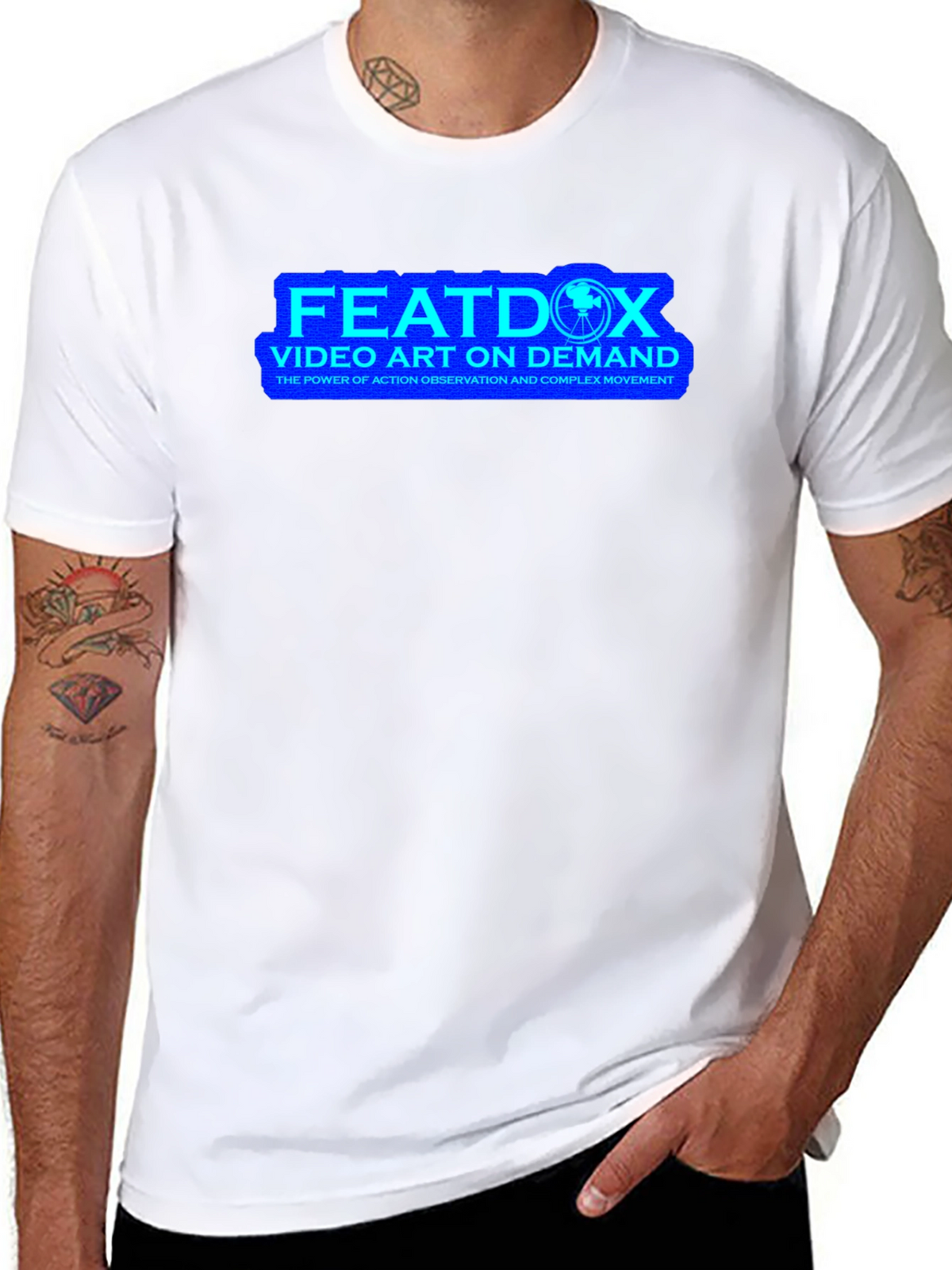 FEATDOX Video Art On Demand Black T-Shirt