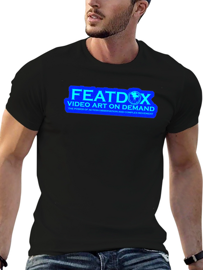FEATDOX Video Art On Demand Black T-Shirt