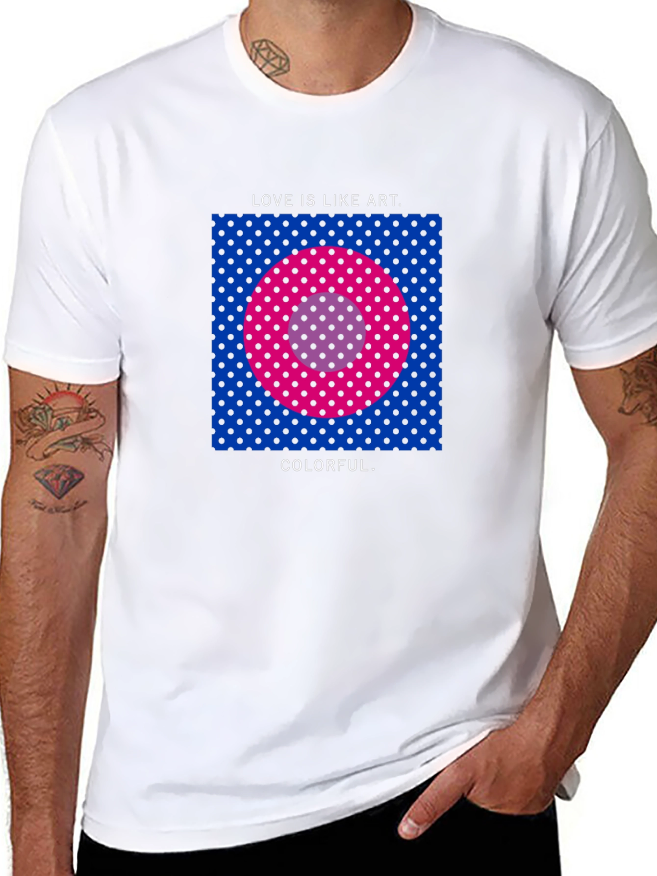 Love is Like Art Colorful T-Shirt
