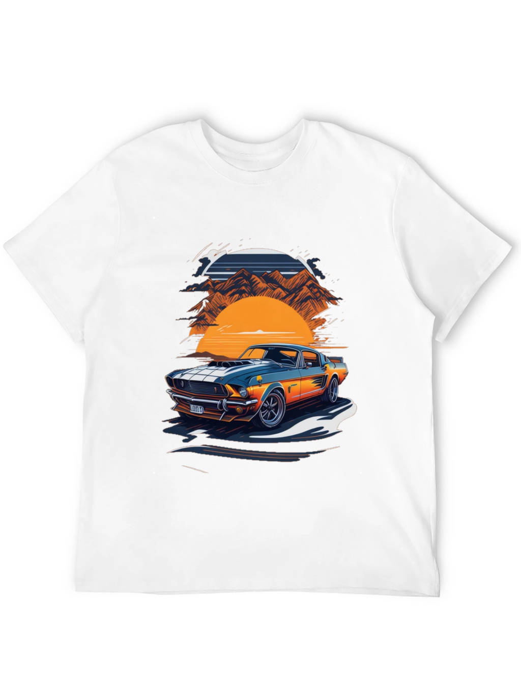 Retro Car Graphic Tee - Classic Style